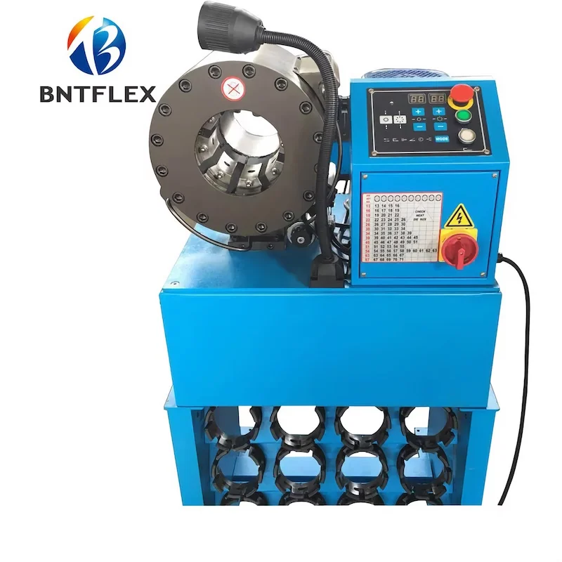 2" 6SP single phase 220v BNT-32D Foot pedal operation hydraulic hose press fitting tool with quick change tool and dies base