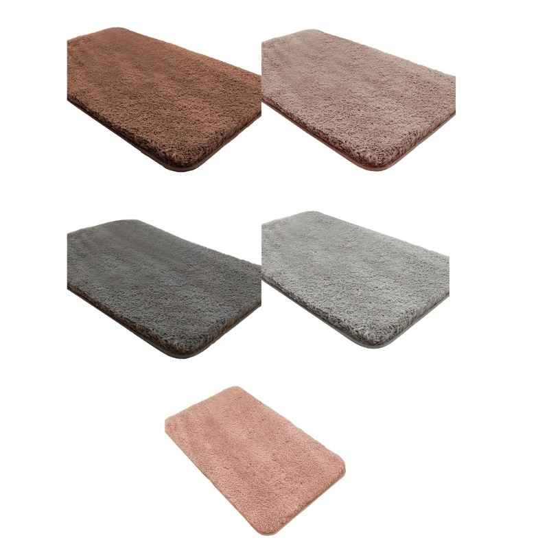 

Bathroom Mat Soft and Absorbent Non slip Small Bath Mat Plush Floor Carpet Floor Mat for Bathtub Toilet Shower Room Rug