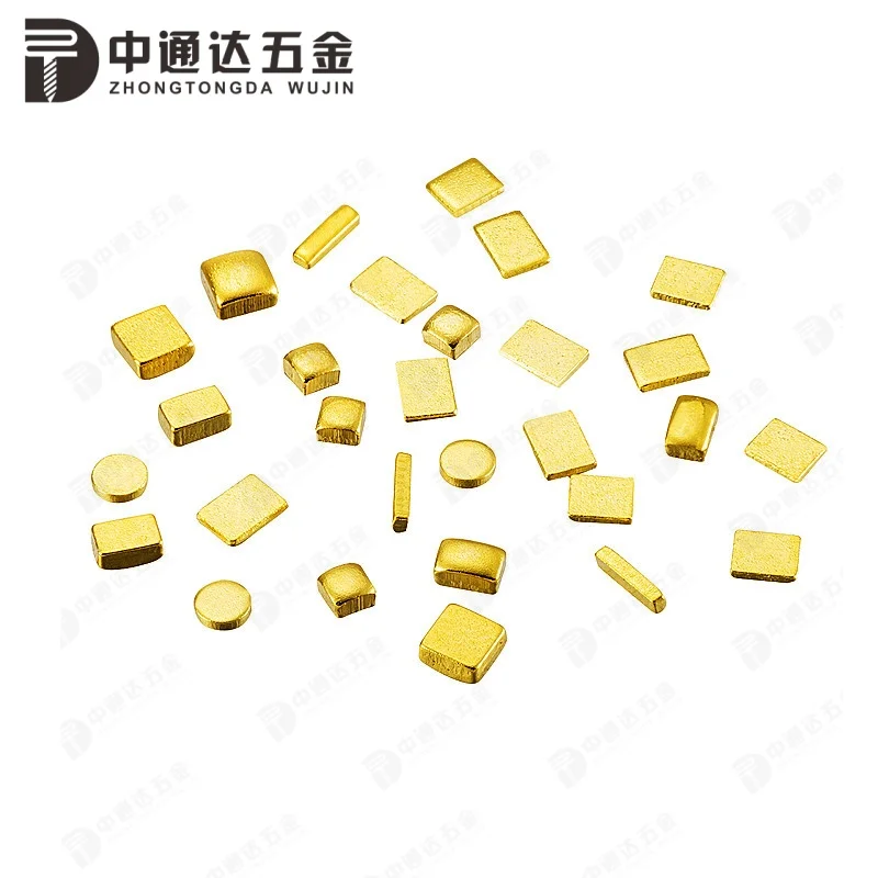 Gold-plated Copper Sheet Square Battery Positive and Negative Conductor Electrode PCB Heat Dissipation Welding Copper Block