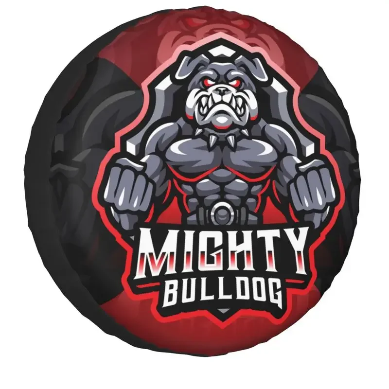 

Чехол на запасное колесо Mighty Bulldog для прицепа Jeep Pajero 4WD, защита для шин с забавной собакой, 14 дюймов, 15 дюймов, 16 дюймов, 17 дюймов