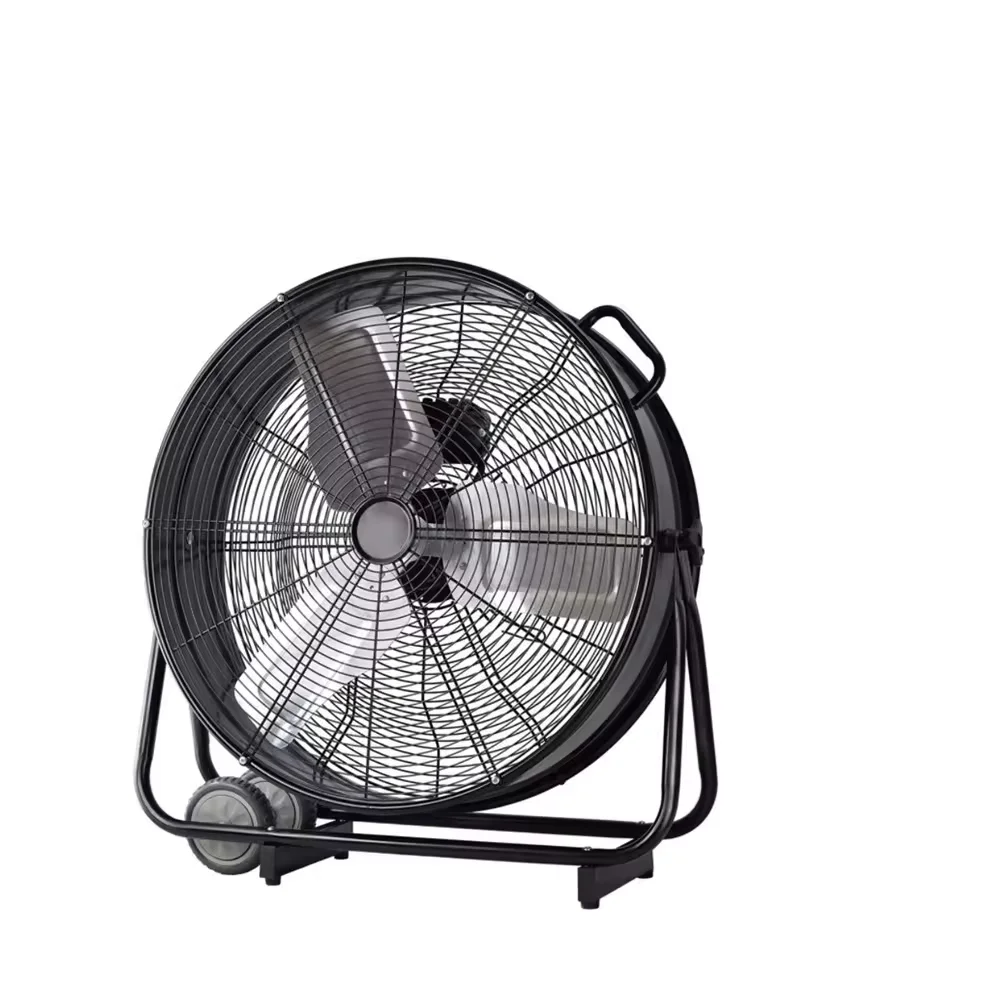 24'' 30inch High Velocity Metal Cooling Air Warehouse Garage Workshop Angle adjustable tiltable Direct Drive Industrial Drum Fan