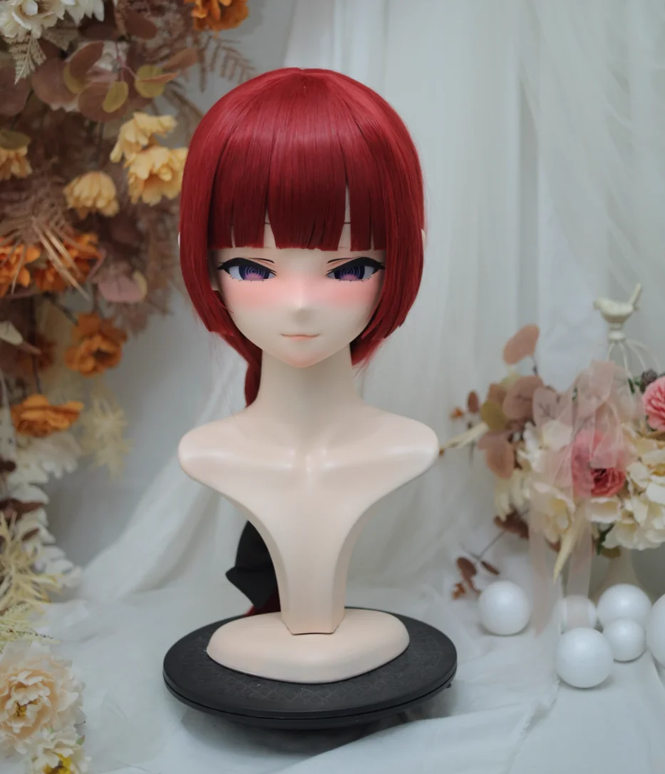 

(NFD-20-8)Customize Full Head With Lock Crossdress Doll Female/Girl Japanese Anime Cartoon Character Kig Cosplay Kigurumi Mask