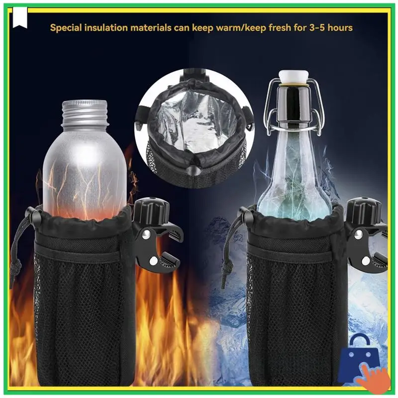

Advanced Motorcycle Cup Holder, Oxford Cloth Motorcycle Drink Holder, Water Bottle Holder For ATV/UTV, Scooters, Bicycles