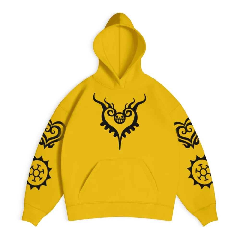 ONE PIECE Felpa con cappuccio da uomo Maglione Cuore Pirati Anime giapponesi Estate Autunno Ragazzo Manica lunga per bambini Y2k Confezione genitore-figlio