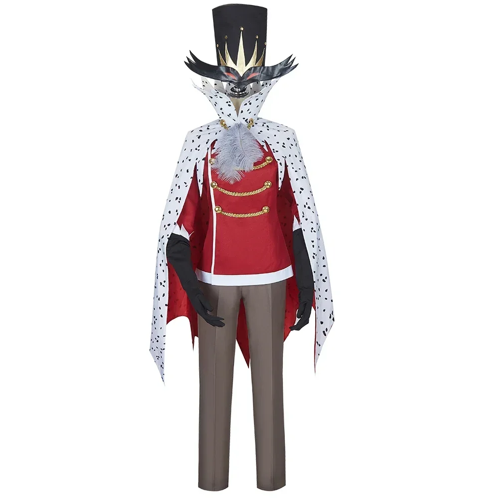 Helluva bodiStolas Anime Cosplay Costume pour hommes et femmes, Everak Top Pant, ensemble complet, uniforme trempé avec chapeau, tenue d'Halloween