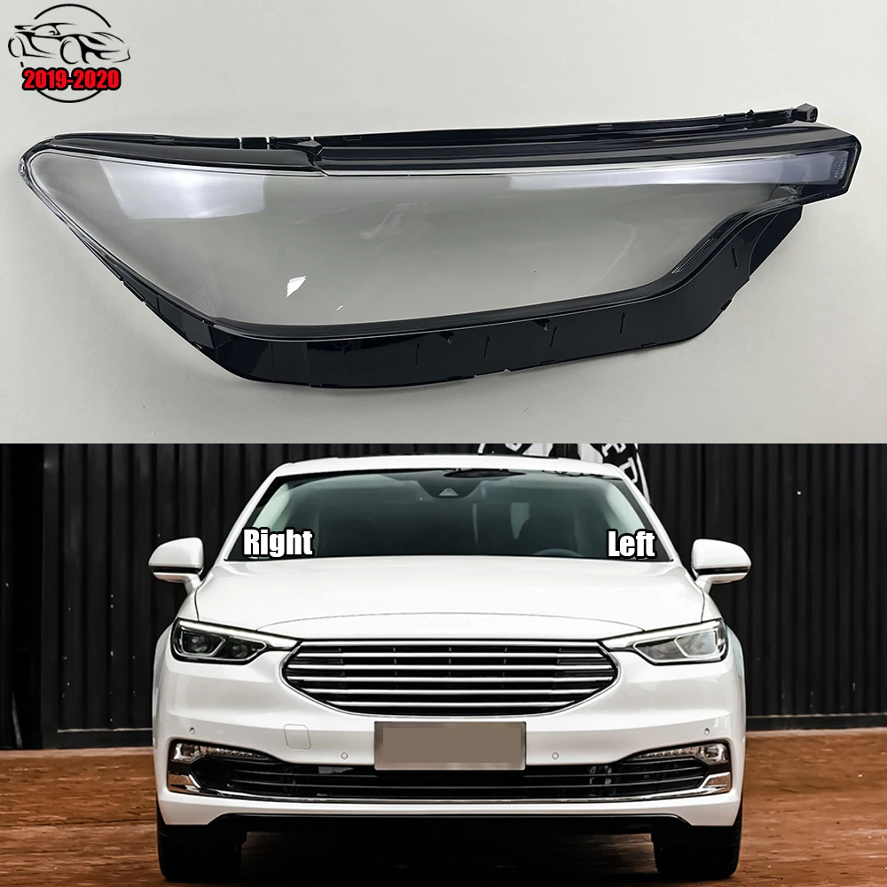 For Ford Taurus 2019 2020 Headlight Cover PC Material Headlamp Shell Transparent Lampshade Glass Lens Case Light Caps