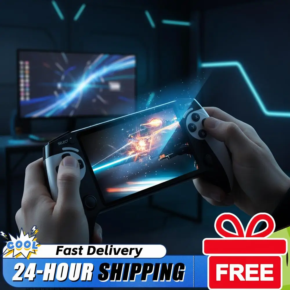 

Портативная игровая консоль с экраном 5,5 дюймов, ретро-консоль для видеоигр с более чем 20000 играми, игровая приставка для детей и взрослых