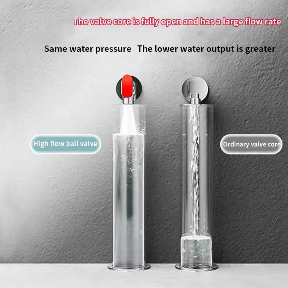 

Leak-Proof Water Pipe Shut Off Valve Hot and Cold Water High Flowing Control Water Valve Sturdy Thread Brass Angle Valve Sinks