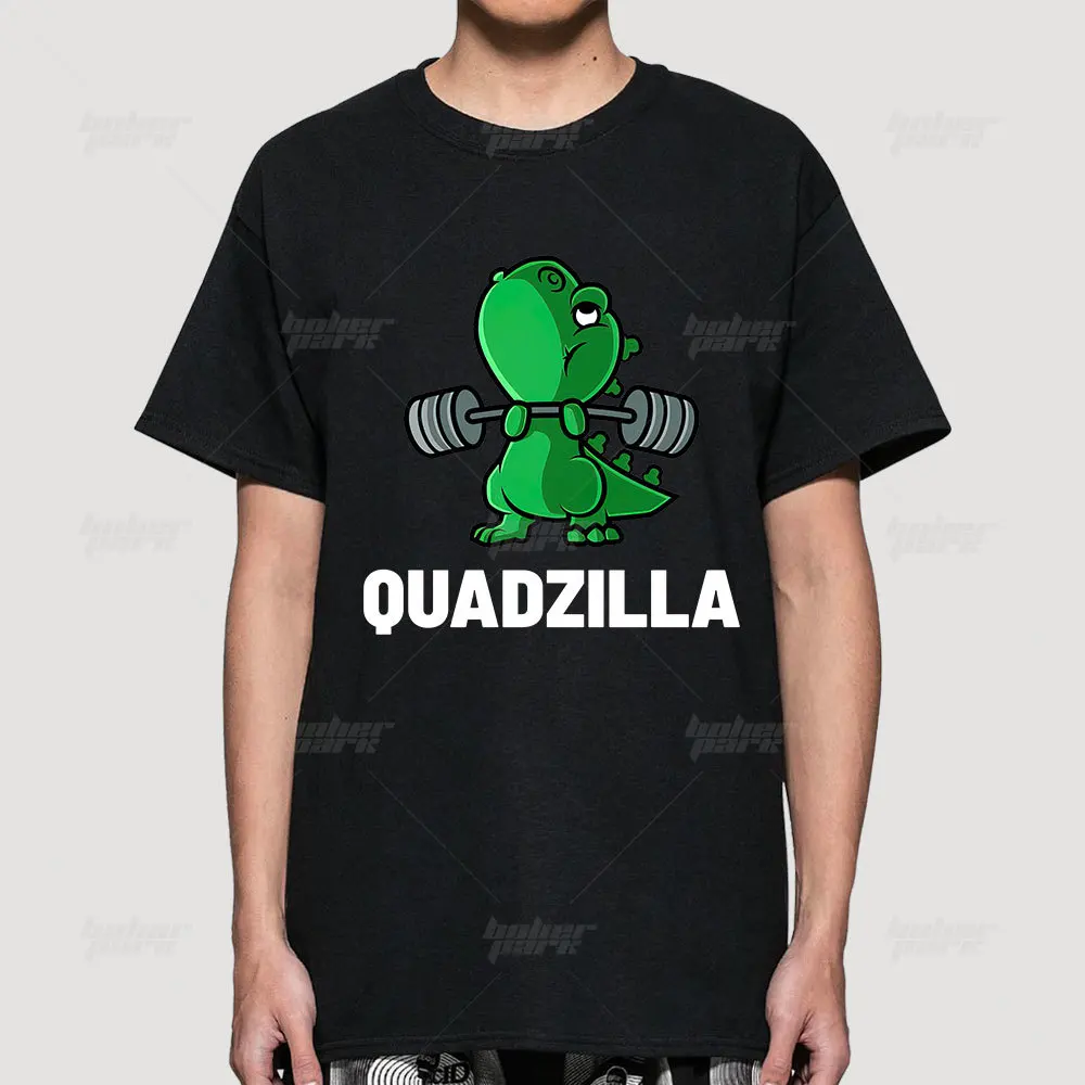 Summer Gym Sport Muscle Dinosaur Workout Quadzilla Quad Leg essential sports  Breathable fitted t shirts for men