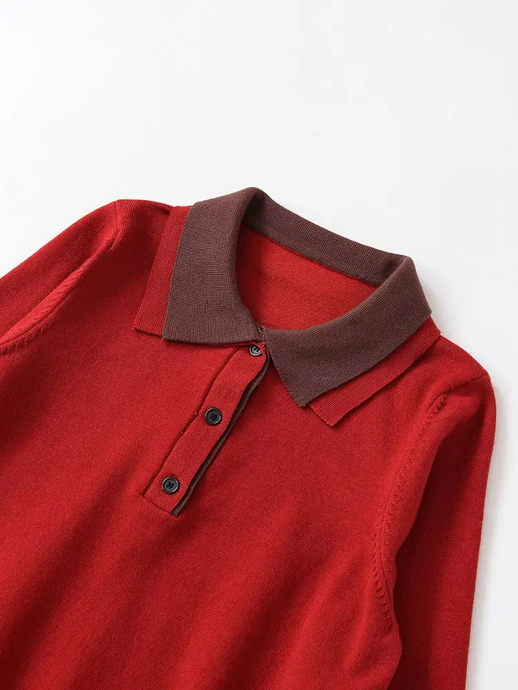 

NLZGMSJ женские вязаные свободные свитера, осень 2021, пуловеры с длинными рукавами и воротником-поло, женский повседневный топ Y2K