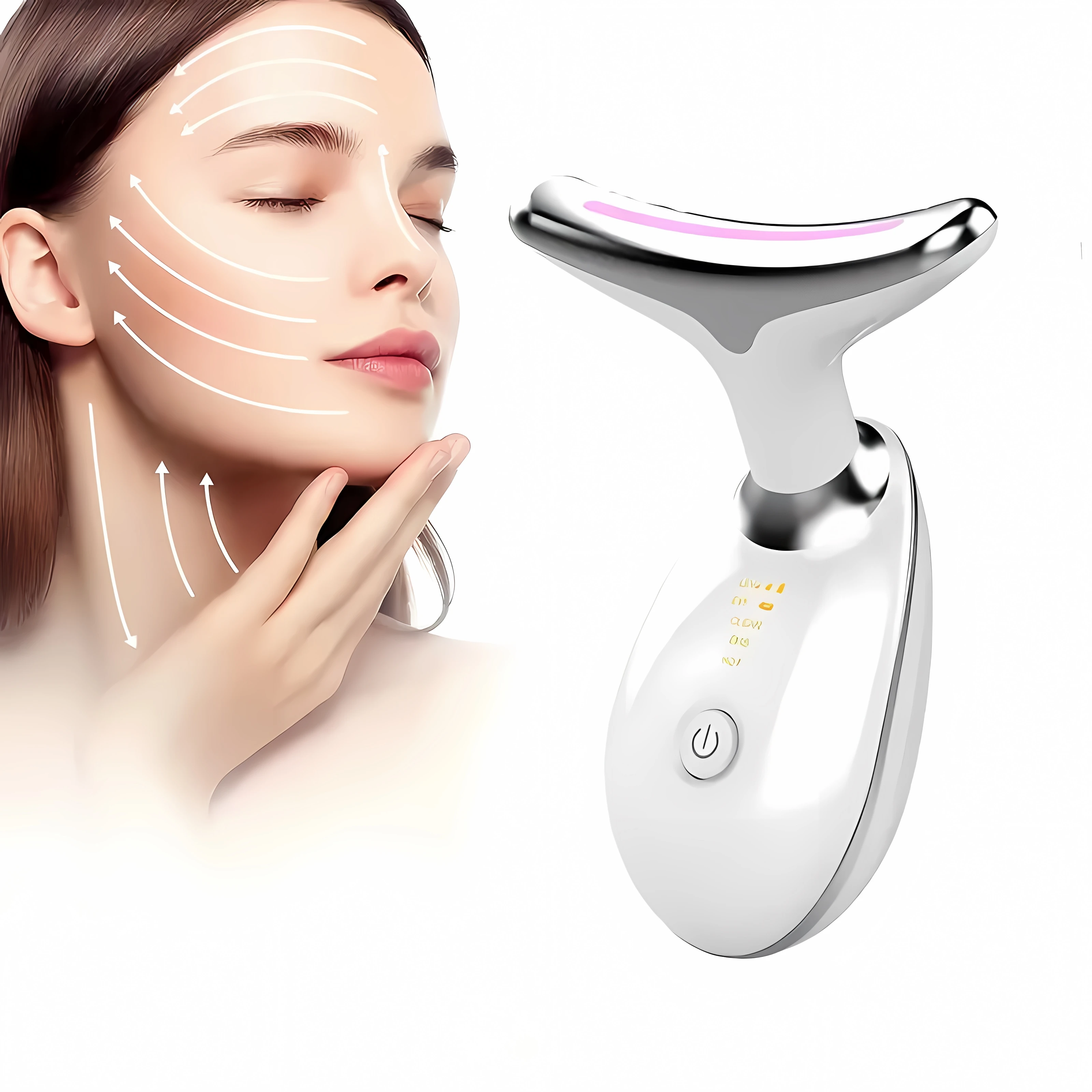 Face Lifting Machine EMS Facial Microcurrent Device Neck Face Lifting Massager Skin Tighten  Anti-wrinkle Double Chin Remover