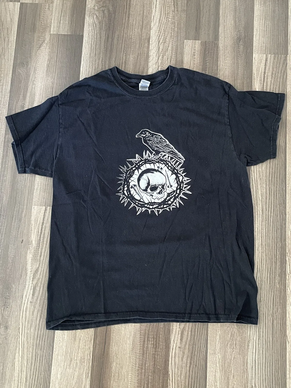 

Raven And Skull T-Shirt Black Large