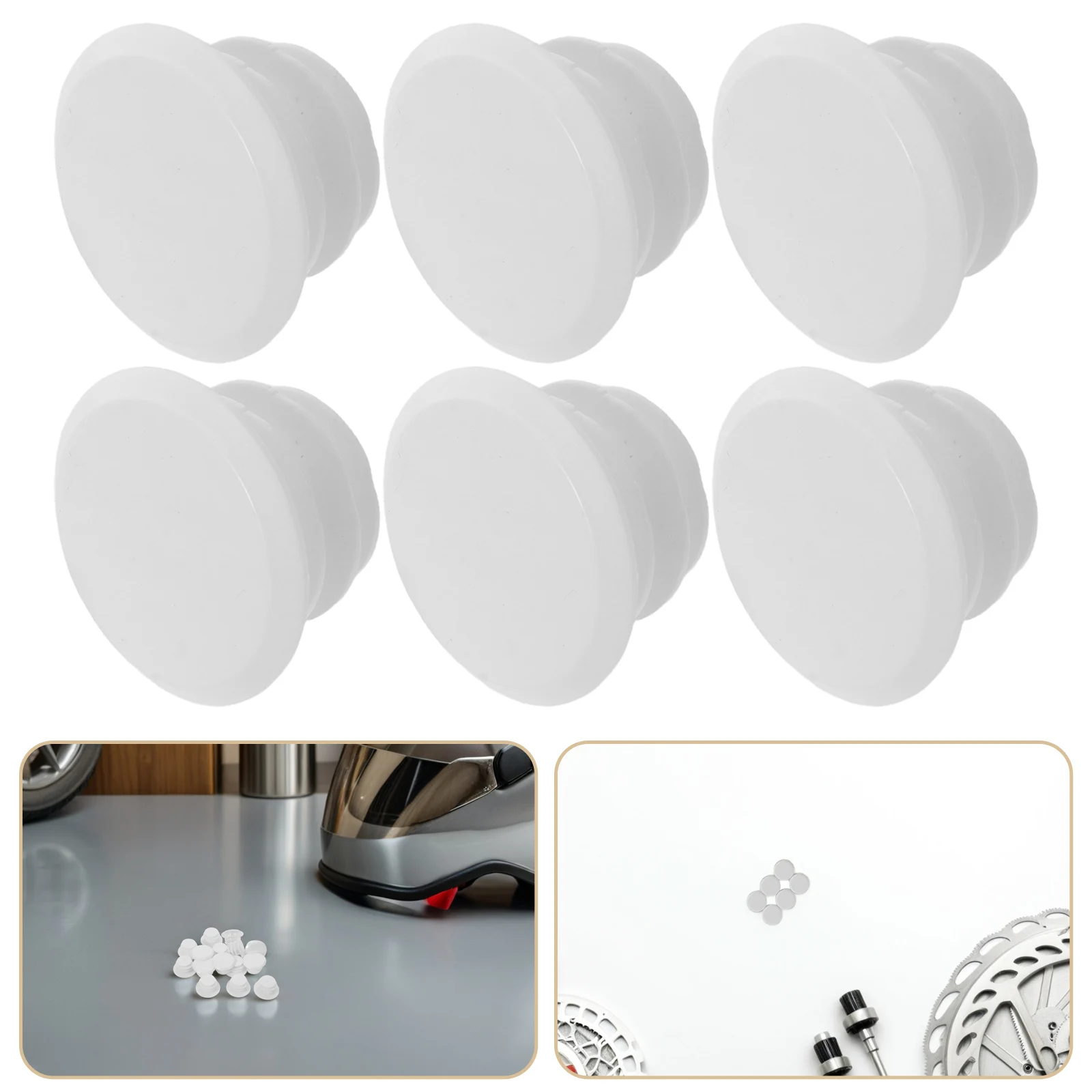 

40pcs Bike End Caps Mountain Bike Handlebar Grips Waterproof Plastic Bar End Plugs For Road Mountain Bicycles White Cycling