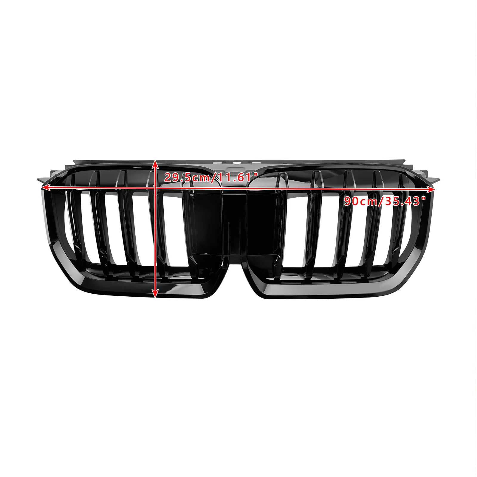 Gloss Black Front Bumper Kidney Grille Grill For BMW X1 U11 U12 2023-2024