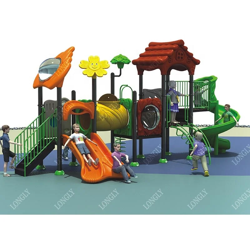 Modern Design Kids Slide Amusement Park Facilities Outdoor Playground