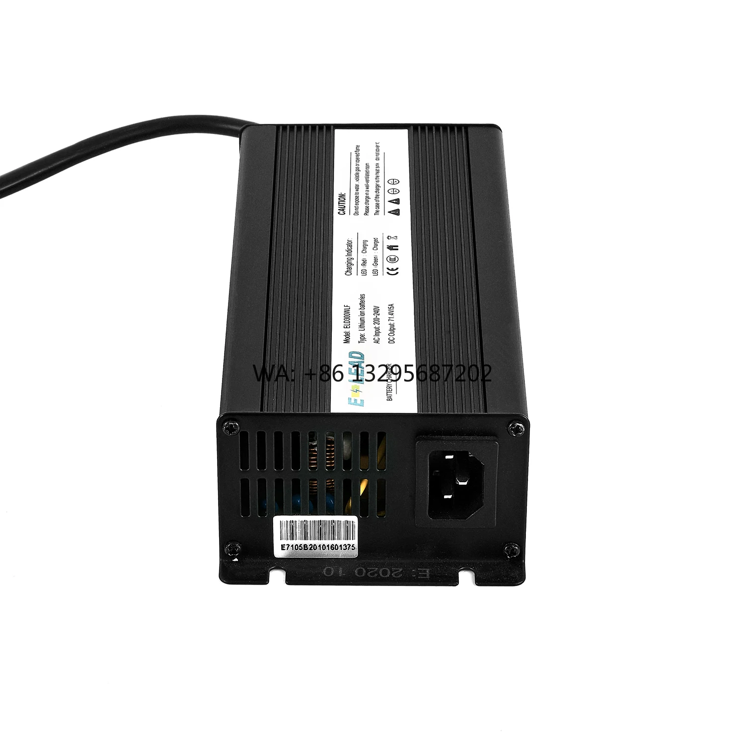

36V 15A Battery Charger for Two-Wheel Electric Vehicle for 36V 75AH 80AH Lithium Ion LiFePO4 Battery Pack