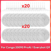 Fit For ( Conga 20090 ProAI / 에브리봇 Everybot Q9 / Inic 아이닉 iX30 AI Ultra / Polaris 7790 ) Part Accessories Mop Side Brush