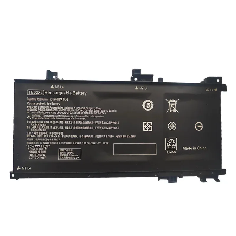 Bateria do portátil para HP OMEN 15-bc011TX 15-bc012TX 15-bc013TX 15-AX015TX AX017TX TPN-Q173 HSTNN-UB7A 849910-850 TE03XL 5100mAh