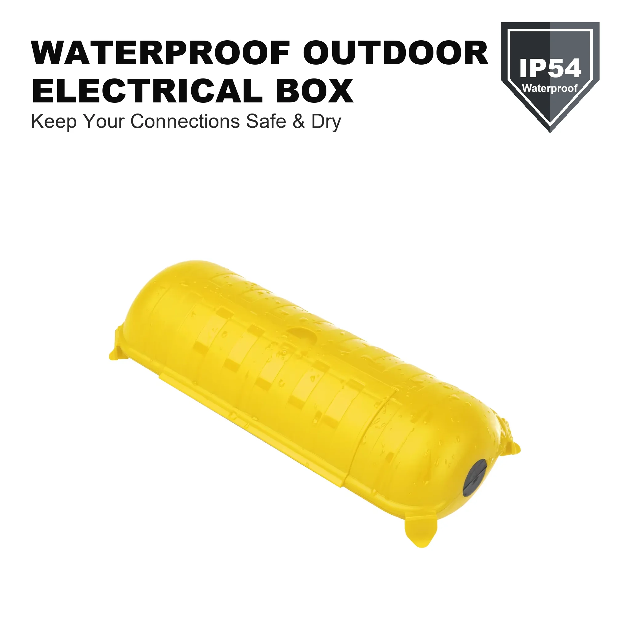 Outdoor Power Strip Weatherproof - Outdoor Extension Cord Cover 29x11x7.5cm Waterproof