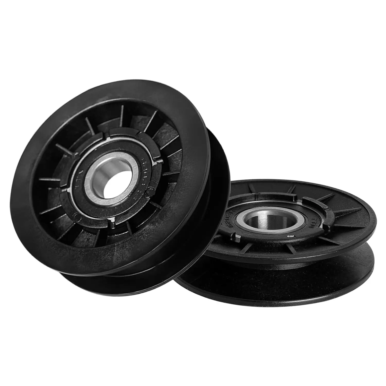 

Replacement V-Idler Pulley & Flat Pulley Kit GX20286 GX20287 for John Dee re Mower - Compatible with D140 D130 D100 LA175 LA140