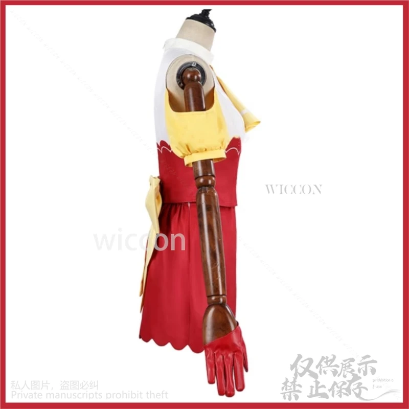 Mem Cyo تأثيري أنيمي Oshi No Ko الموسم 2 زي أحمر موحد شعر مستعار امرأة Kawaii لطيف Mem-Cho عيد الميلاد هالوين البدلة مخصصة