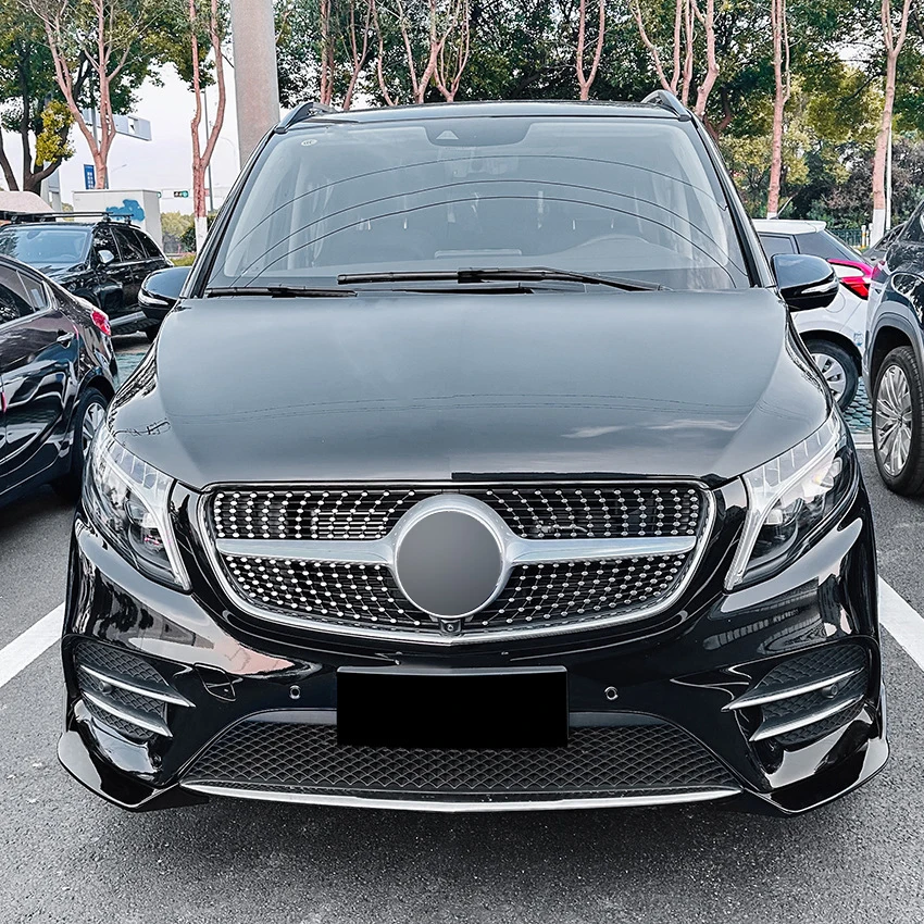 ABS Frontstoßstangen-Seitenverkleidung für Mercedes-Benz V-Klasse W447 V260 AMG Line 2015-2019 Nebelscheinwerfer-Lufteinlass-Spoiler