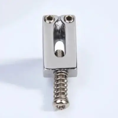 

6Pcs Silver Tremolo Bridge Saddles Electric Guitar Replacement Set Hard Copper Alloy Metal Durable 20x10mm Guitar Saddles