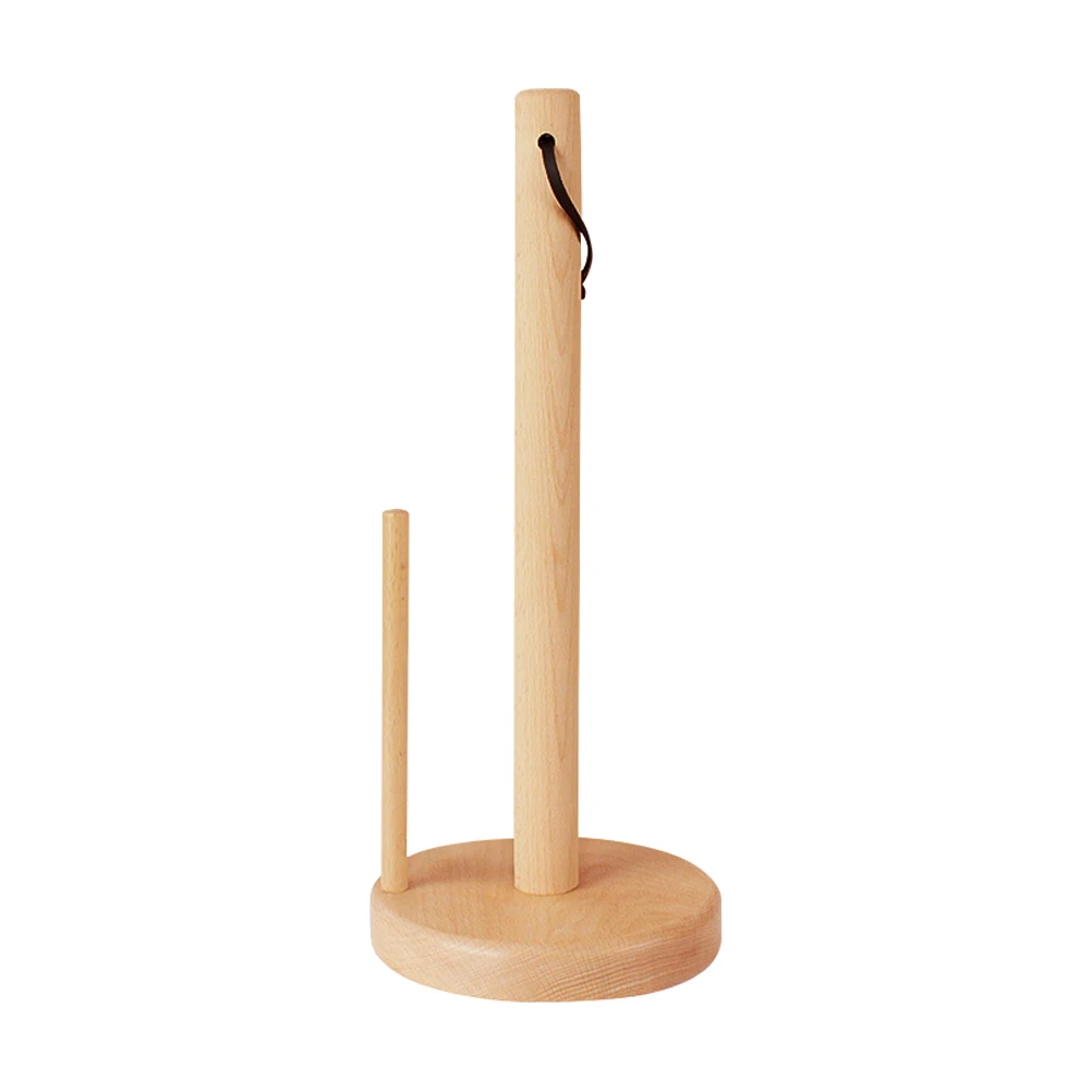 

1 pc Wooden Tissue Vertical Paper Towel Tissue Organizer Rack Kitchen Bathroom Organizer Space Saving Design Use