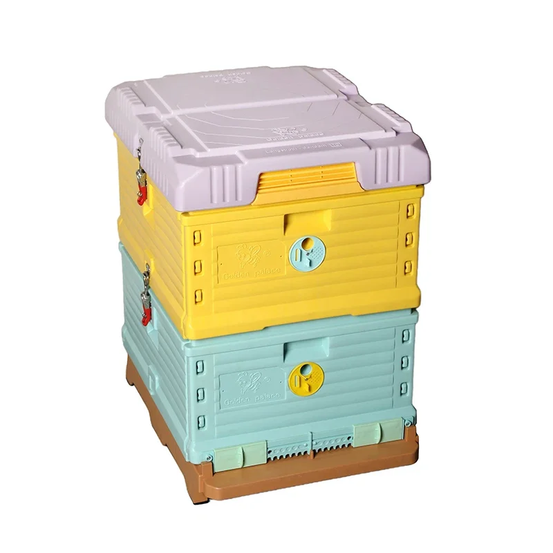 Beekeeping Equipment 2 Layers Bee Hives Boxes 10 Frame Plastic Beehive Insulated Bee Hive