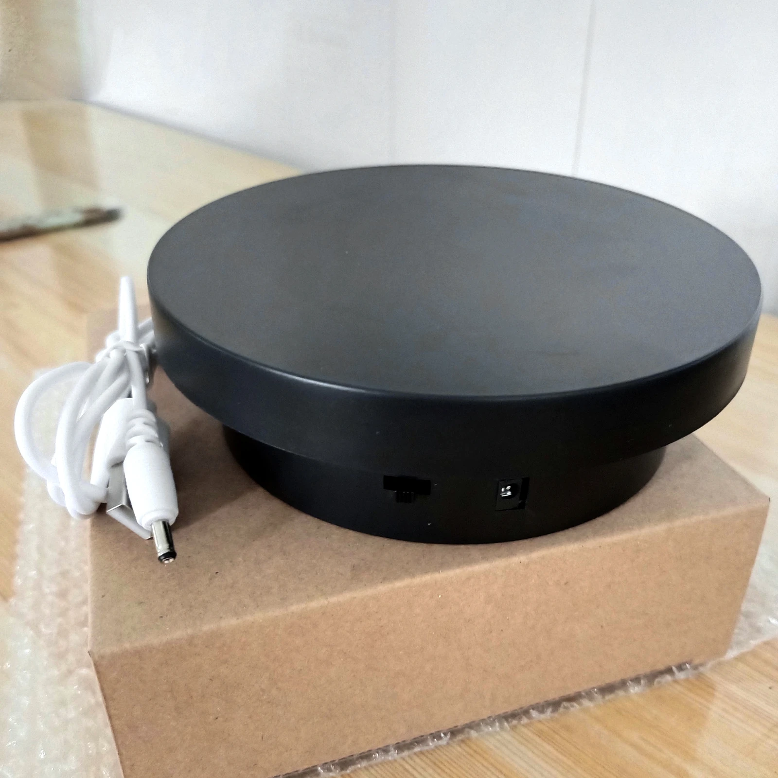 Imagem -06 - Turntable Elétrico 360 ° Rotação Display Stand Fotografia Turntable Carregamento Usb Jóias Sapatos Tiro Adereços em 1