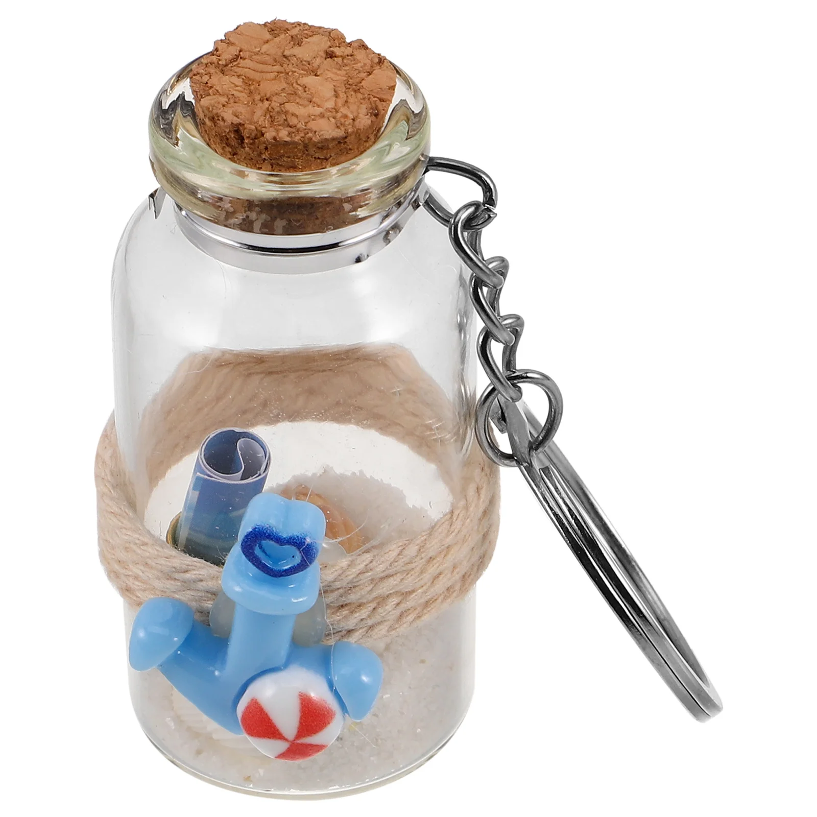 

Bottle Purse Charms Anchor Wishing Bottles Mini Bag Charm Glass Containers Aesthetic Keychains Cute Charms