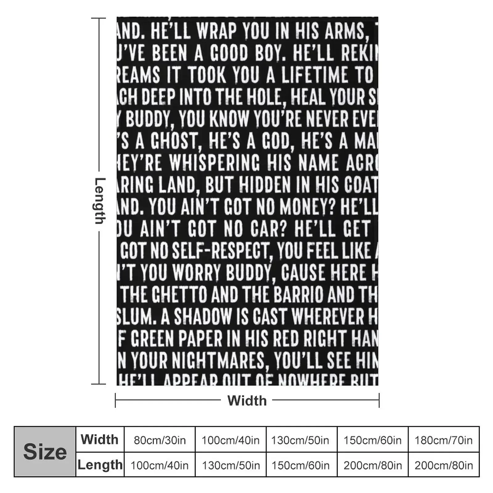Red Right Hand - Nick Cave & The Bad Seeds (lyrics) Throw Blanket Hair Furry Thermals For Travel blankets ands Blankets