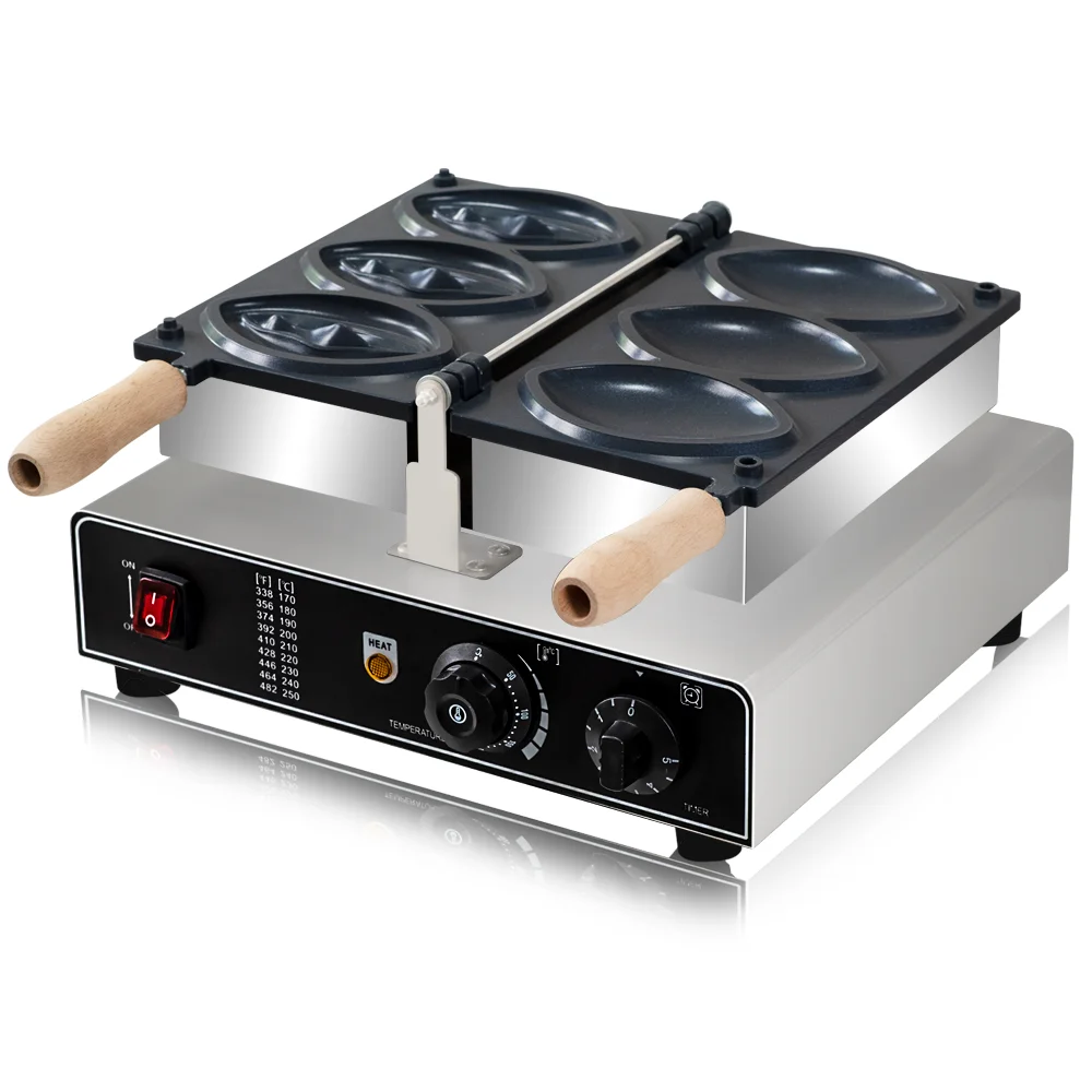220VCommercial Snack Food Baker 3 Pcs Women Pussy Waffle Maker stainless steel waffle machine