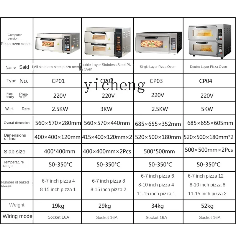 

K11 Computer Pizza Oven Commercial Double Rounds Slate Electric Oven Moon Cake Electric Oven