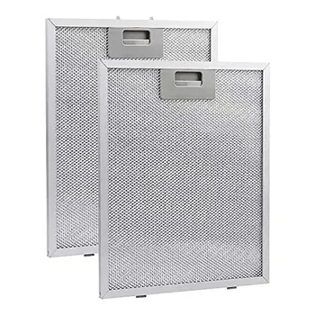 Filtres pour hotte de cuisine en acier inoxydable, extracteur de maille métallique argentée, filtre de ventilation 300X250X9mm, pièces d'outils de Circulation de l'air domestique