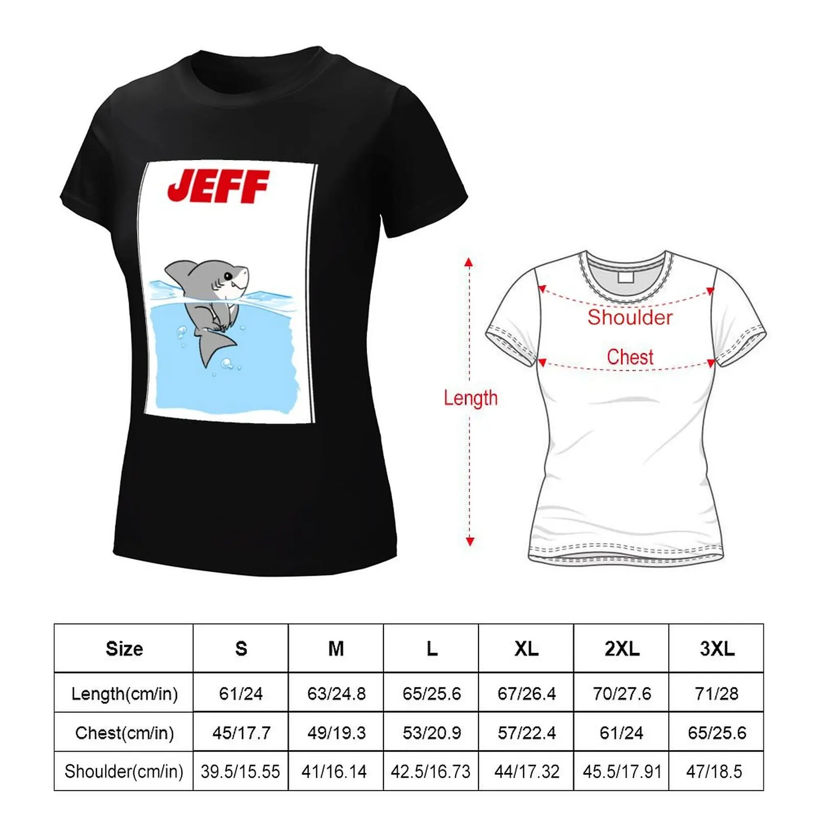 Jeff The Landshark T-shirt anime clothes Aesthetic clothing aesthetic clothes t-shirt dress for Women graphic