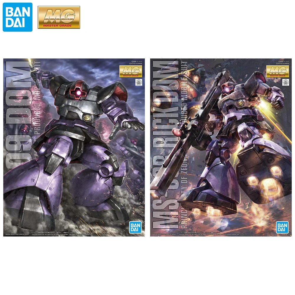 [In Stock] Original Bandai MG Gundam MS-09 Dom & MS-09R Rick Dom 1/100 Scale Assembling Anime Action Figure Nice Model Toys