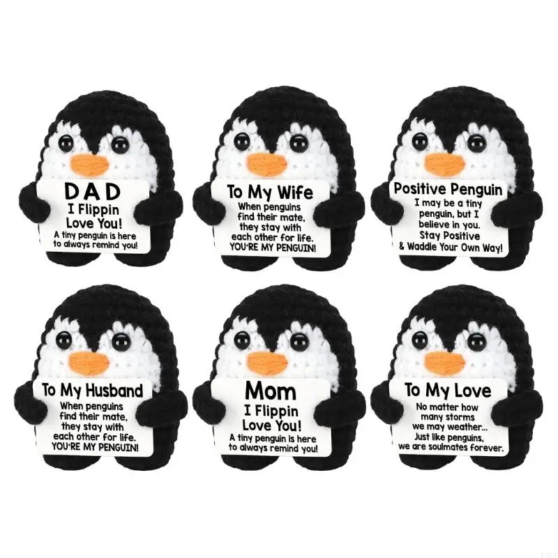 

2025 New Heartwarming Penguins Doll Knitted Gift for Special Someone