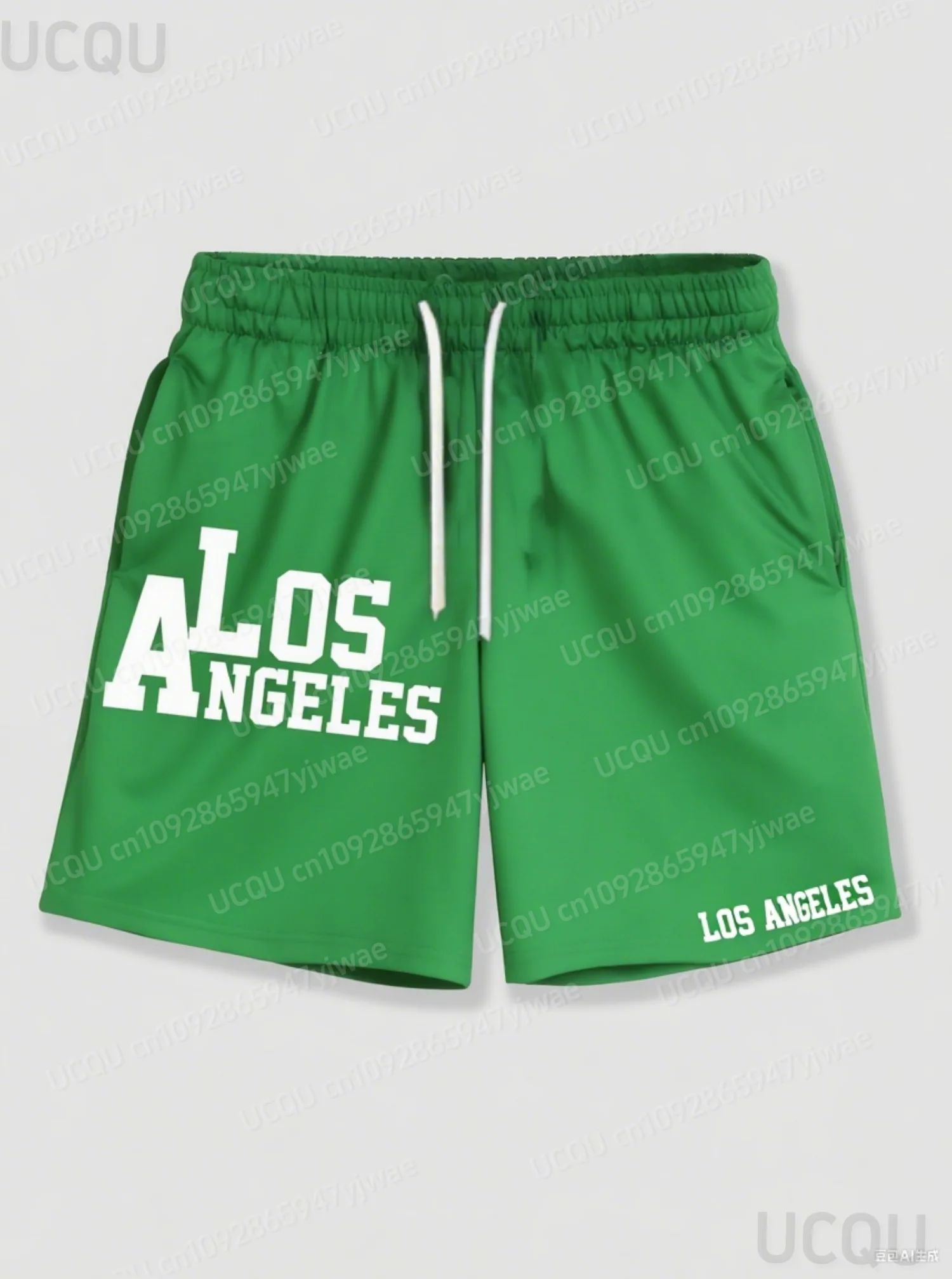 Calções de banho masculinos de verão los angels impresso férias calções de banho secagem rápida havaiano praia shorts roupas masculinas