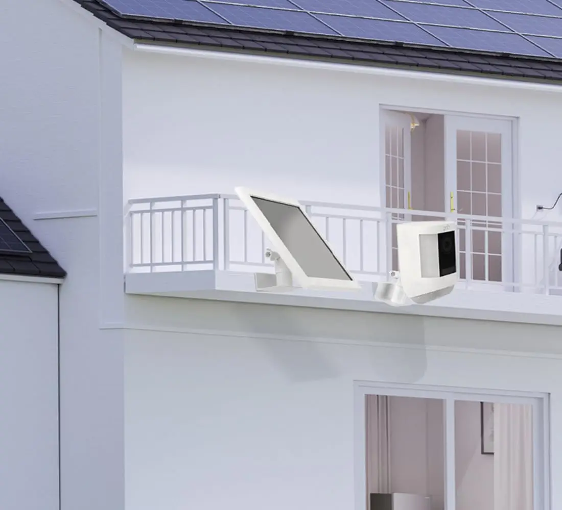 Ring/Arlo/Reolink ソーラーパネル用ユニバーサルガターマウント、耐候性アルミニウムブラケット、調整可能なノードリル設置 ​