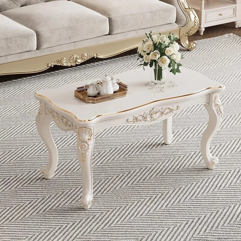 Retro coffee table storage side table living room home combination set modern home