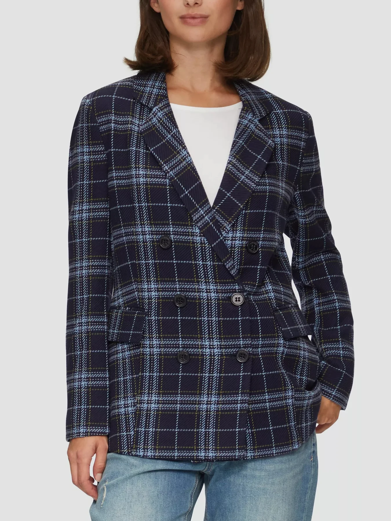 Retro British Style Plaid Suit Jacket Luxury Commute Professional OL Autumn Winter Fashion Women's Long Sleeve Button up Coat