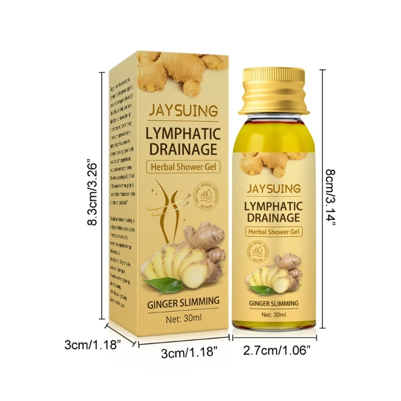 30 мл Детокс травяной ванна имбирь гель для душа для похудения тела увлажняющий антицеллюлитный похудение уход за кожей