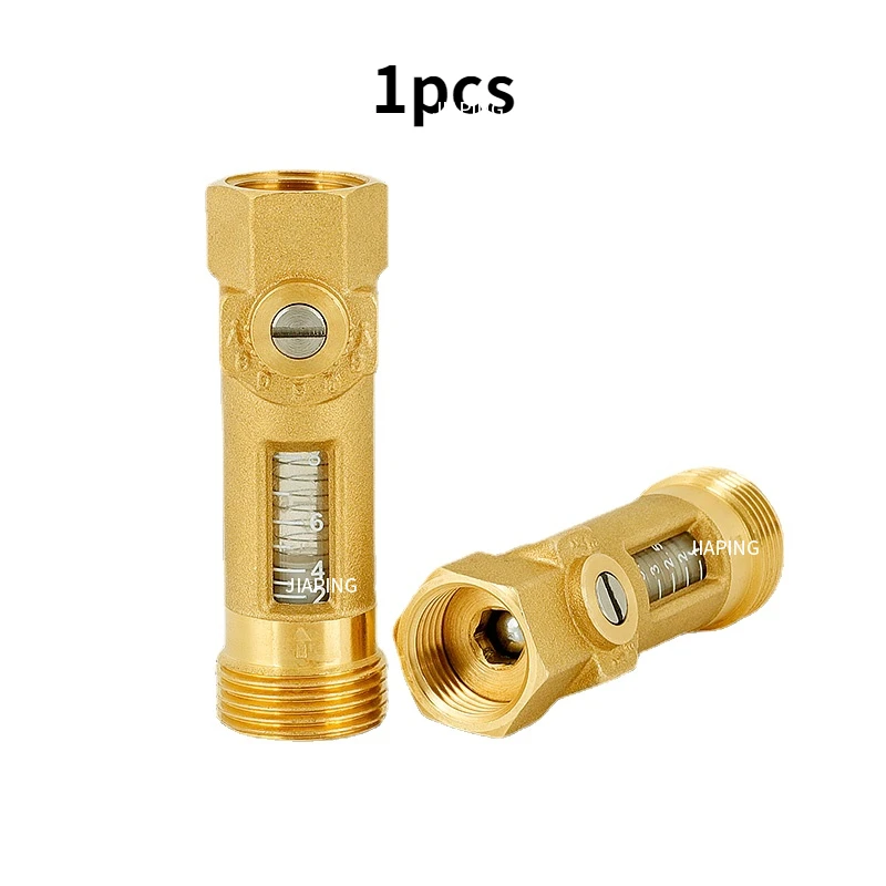 

Suitable for DN15 DN20 Flow balance valve Spring flowmeter Brass Float reader Balancing regulation 1-3.5L/min 2-8L/min