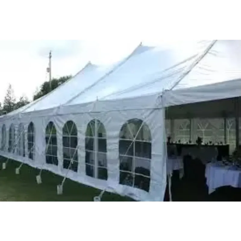 

10 M Luxury Wedding Tents Red Roof And Side Walls