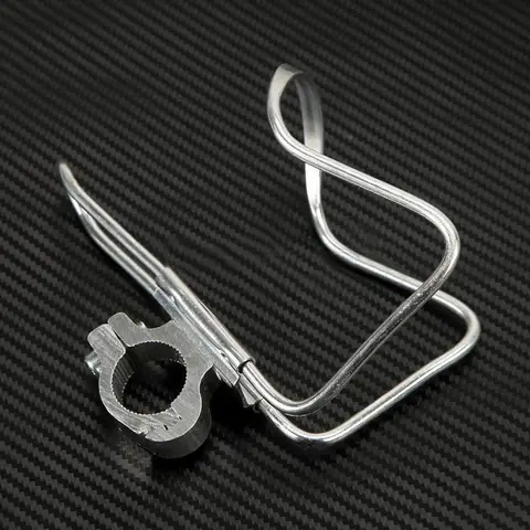 오토바이 음료 거치대 자전거 핸들 바 마운트 알루미늄 합금 병 컵, 실버 블랙