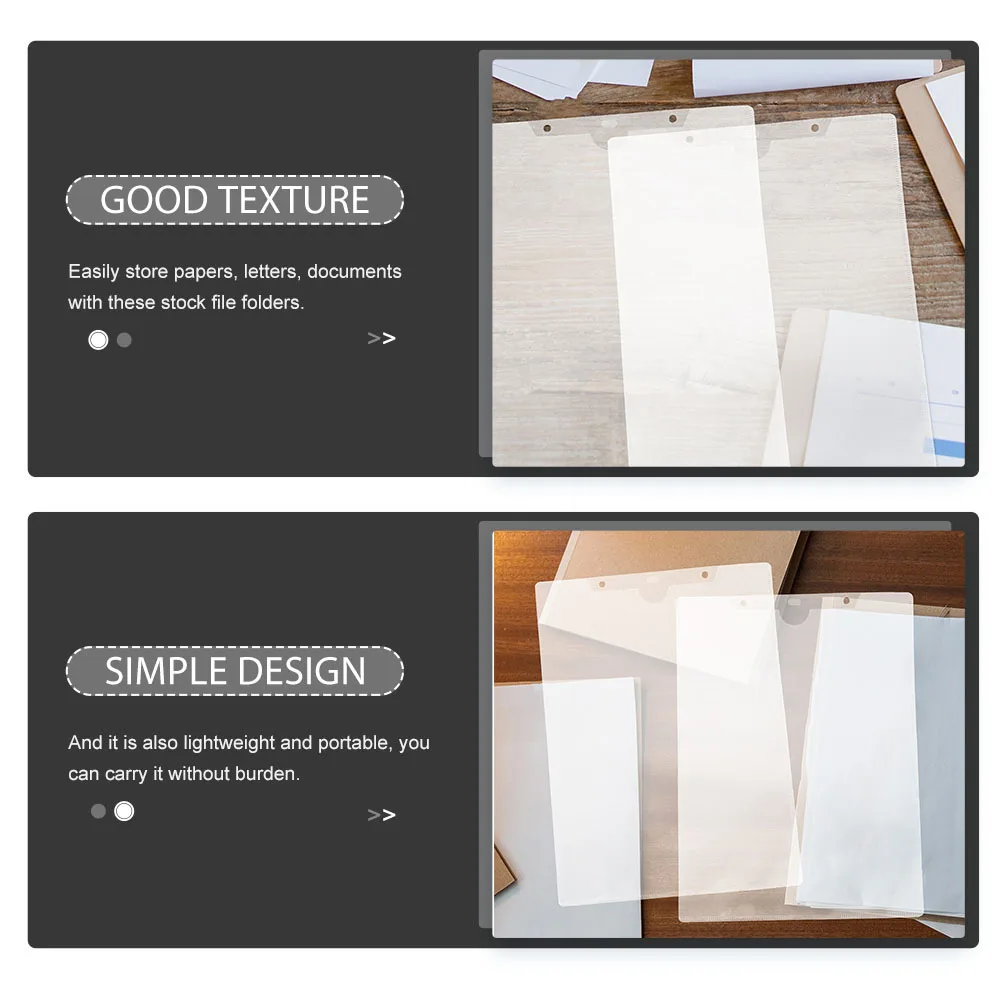 

24pcs A4 File Folder Protection Bag Transparent Document Holder For Office Study Paper Storage Organizer Portable File Container