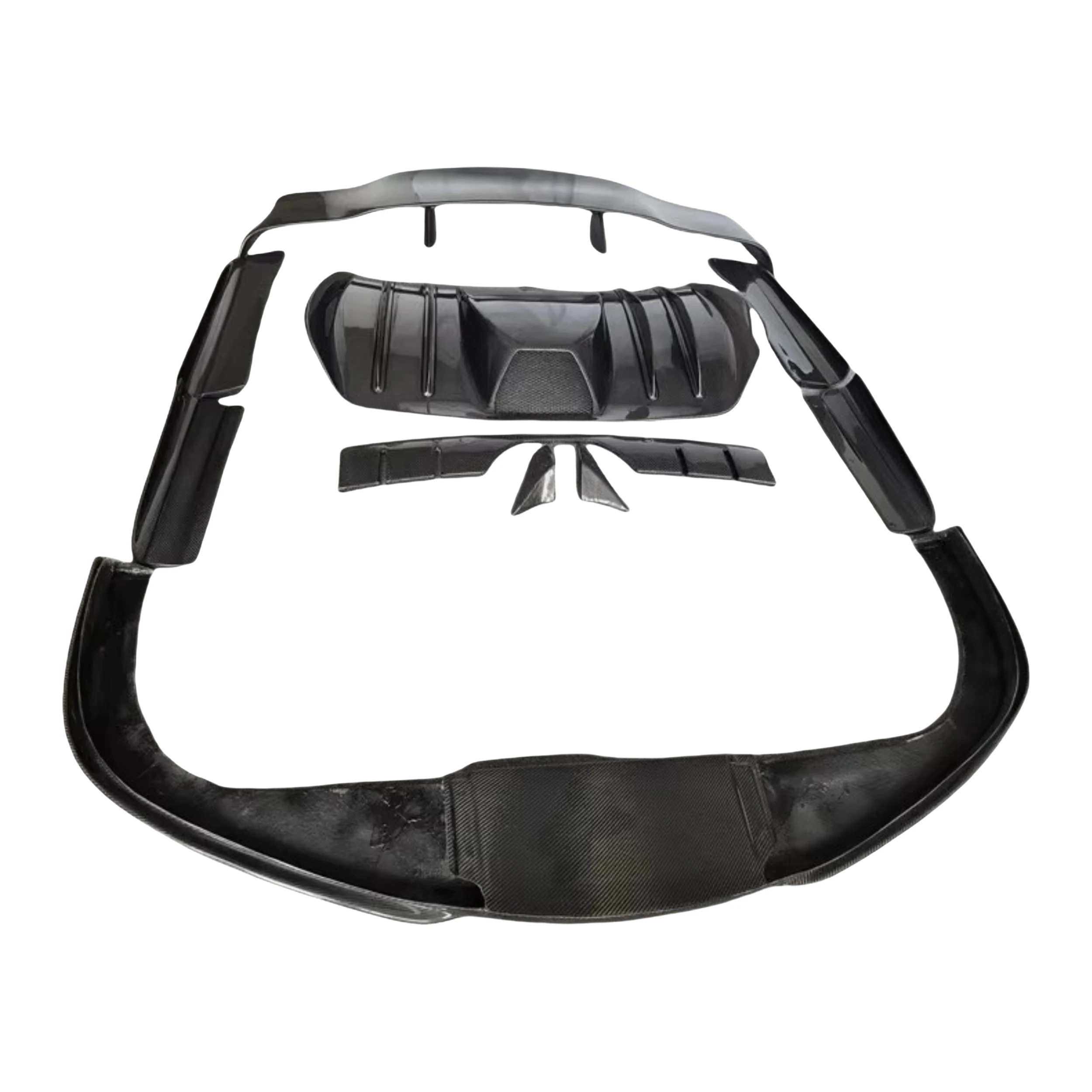 

HM Style High-quality Carbon Fiber Front Lip and Rear Diffuser Side Skirts Spoiler Body Kit for F430