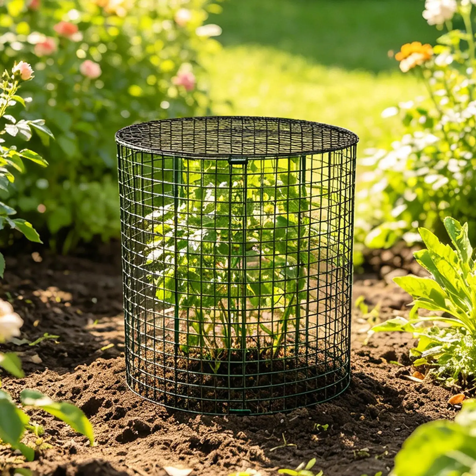 Plant Protector Cage Heavy Duty 6 Pieces Barrier Bunny Proof Plant Protectors For Gardeners Enthusiasts Beginners Vegetable