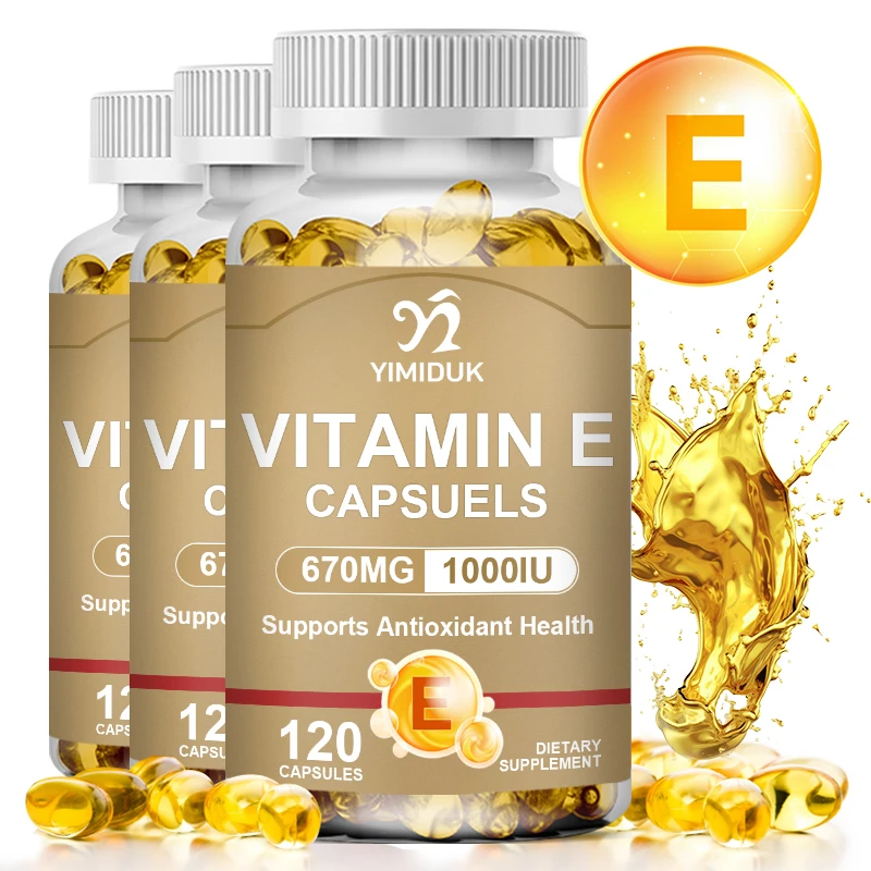 

Vitamin E Capsules Improve Rough Skin Care Increase Immune System Supplement